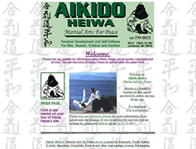 Tablet Screenshot of aikidoheiwa.com